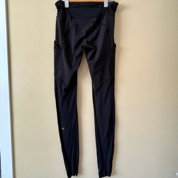 lululemon athletica Pants - Lululemon| Women’s Black Fast And Free Run 28”Leggings Tights Back Zip Size US 6